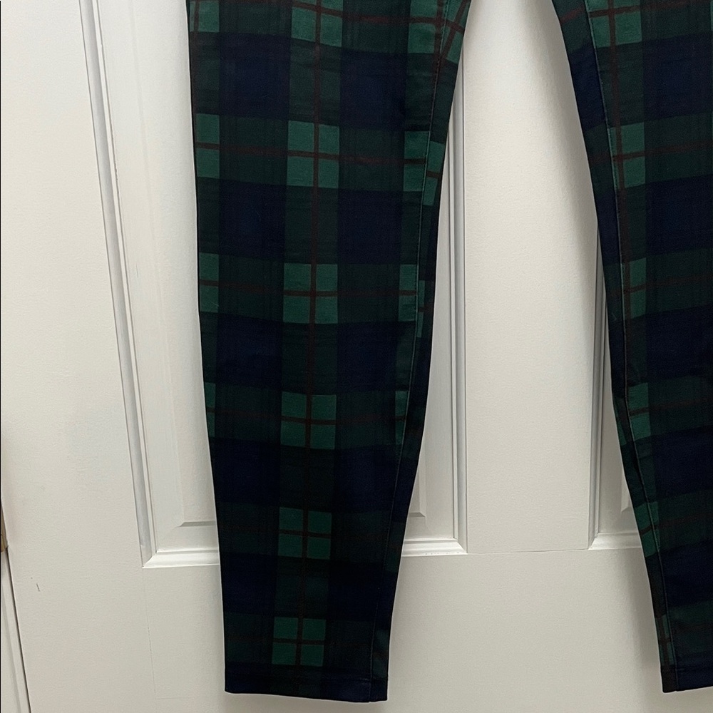 Sanctuary x Anthropologie Green Plaid Leggings - Size Medium - Picture 6 of 16